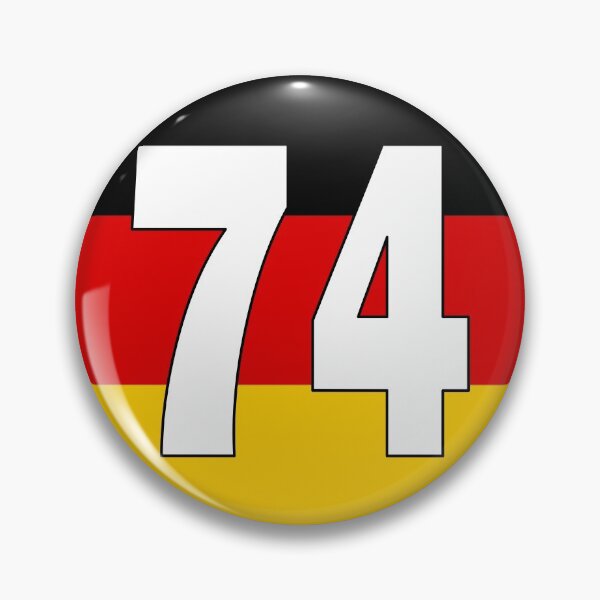 Item preview, Number 74 with Germany flag on the background designed and sold by AllShirts21.