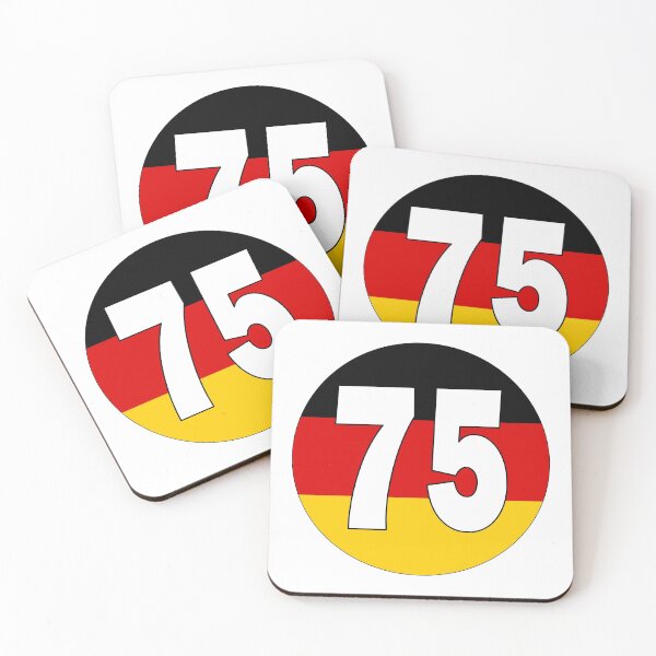 Item preview, Number 75 with Germany flag on the background designed and sold by AllShirts21.