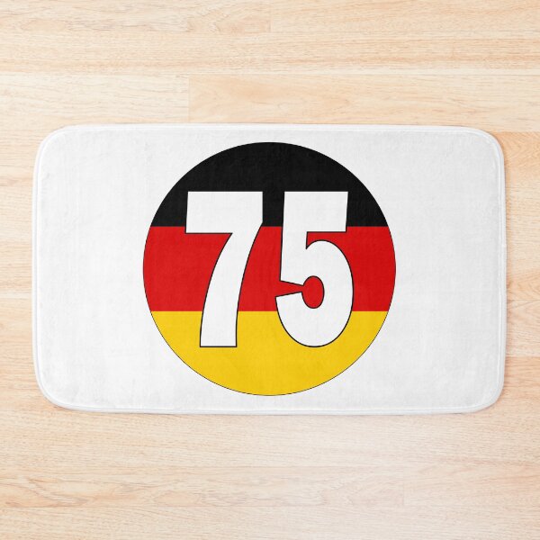 Item preview, Number 75 with Germany flag on the background designed and sold by AllShirts21.