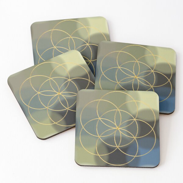 Item preview, Flower of life on dusted cirkular background designed and sold by byulvenberg.