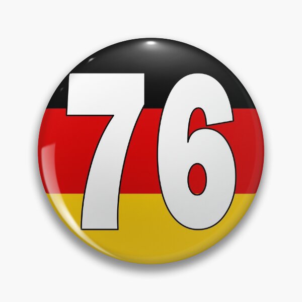 Item preview, Number 76 with Germany flag on the background designed and sold by AllShirts21.