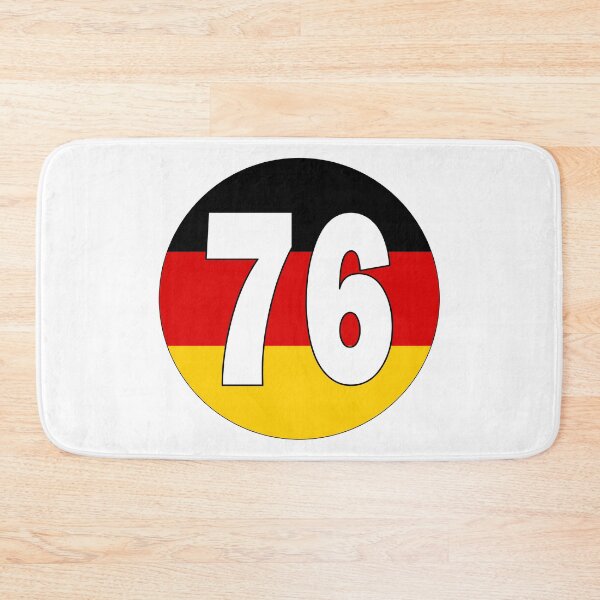 Item preview, Number 76 with Germany flag on the background designed and sold by AllShirts21.