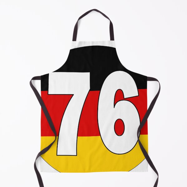 Item preview, Number 76 with Germany flag on the background designed and sold by AllShirts21.