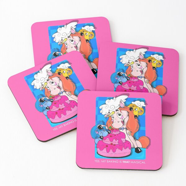 Item preview, Unicorn baker making a cake with Friends designed and sold by Lattovelara.