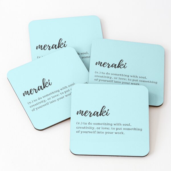 Item preview, meraki - to do something with soul, creativity, or love; to put something of yourself into your work designed and sold by designair.