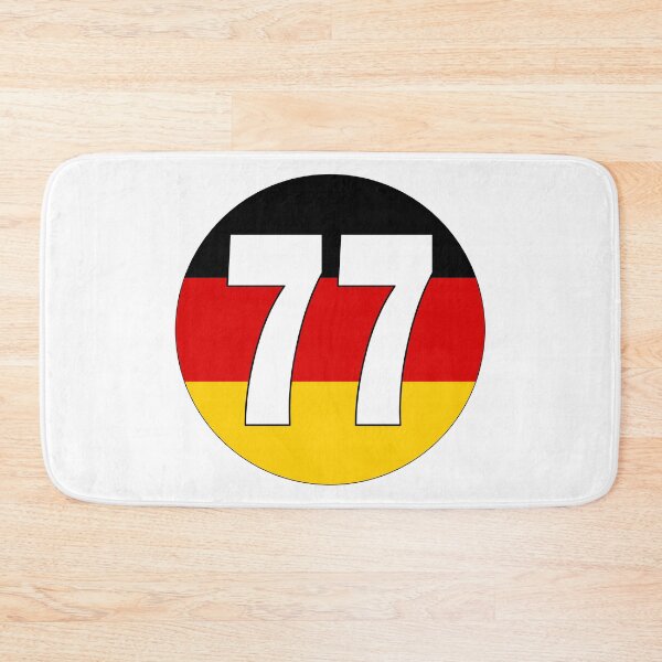 Item preview, Number 77 with Germany flag on the background designed and sold by AllShirts21.