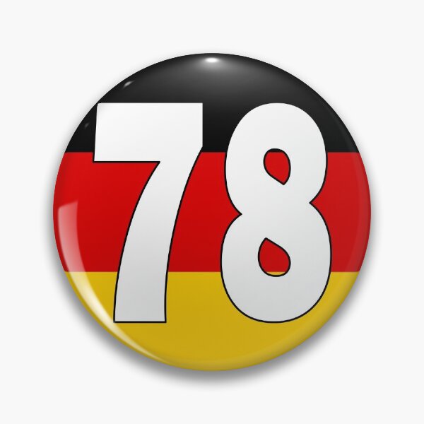 Item preview, Number 78 with Germany flag on the background designed and sold by AllShirts21.