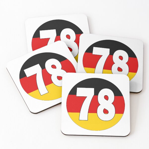 Item preview, Number 78 with Germany flag on the background designed and sold by AllShirts21.