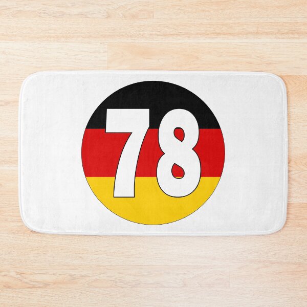Item preview, Number 78 with Germany flag on the background designed and sold by AllShirts21.