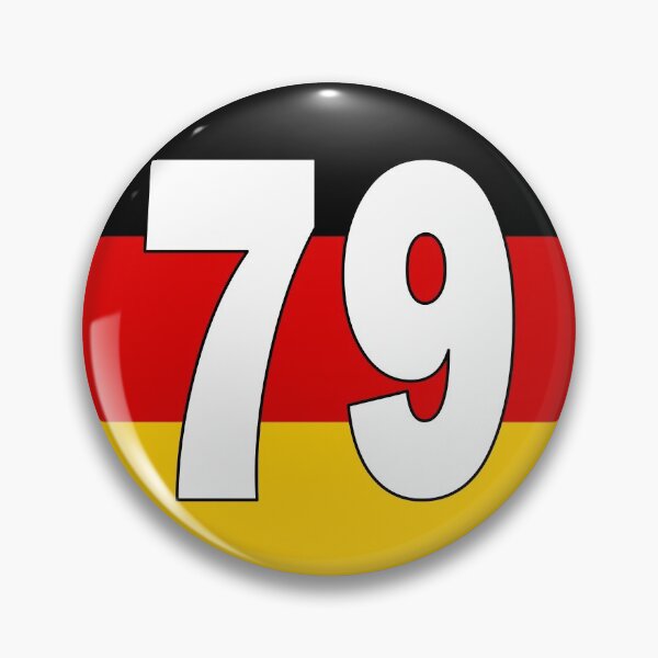 Item preview, Number 79 with Germany flag on the background designed and sold by AllShirts21.