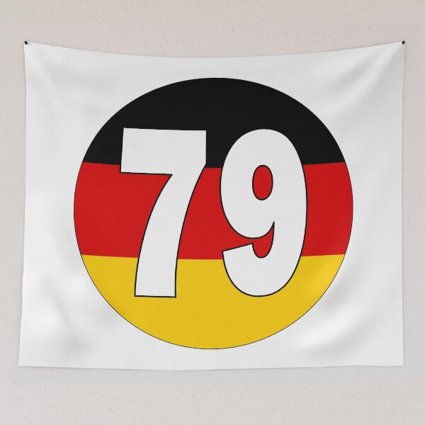 Item preview, Number 79 with Germany flag on the background designed and sold by AllShirts21.