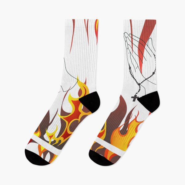 Item preview, FLAMES preyer hands designed and sold by SpicyCherrys.