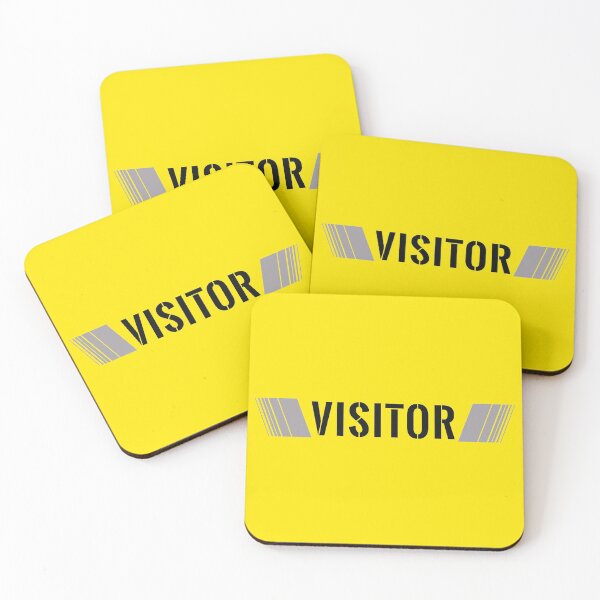 Item preview, VISITOR TYPE ON DIFFERENT BACKGROUND COLORS designed and sold by #mossasdesign.