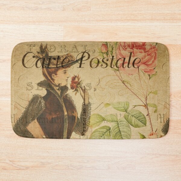 Item preview, Parisienne Lady Tight Corset Vintage Postcard Carte Postale Floral Shabby Chic Seasons designed and sold by WizardsWorld.