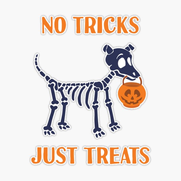 Trick or Treat Unusual Halloween Puppy Cute Dog Poses with Pumpkin Sticker  for Sale by HealthyHappyYou