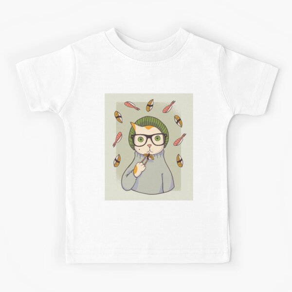 HYPSTER SUSHI CAT Kids T-Shirt