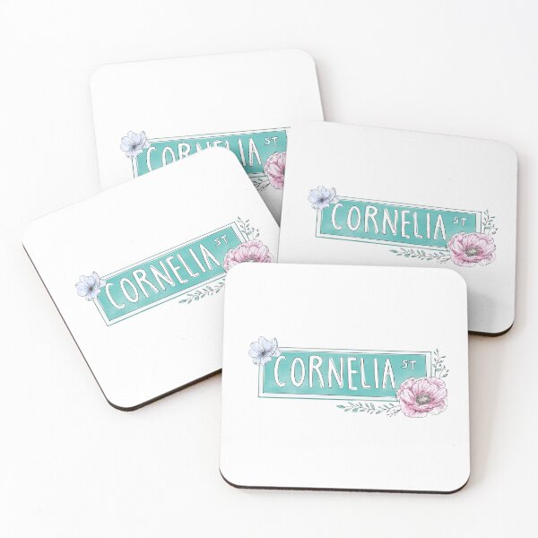 Item preview, Watercolor Floral Cornelia Street Sign | NYC Palette designed and sold by alfrescotree.