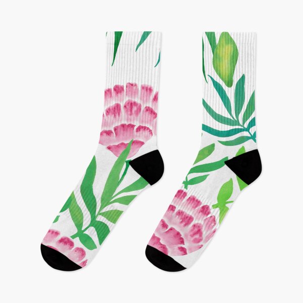 Item preview, Tropical flowers watercolor pattern designed and sold by Maria  Singh.