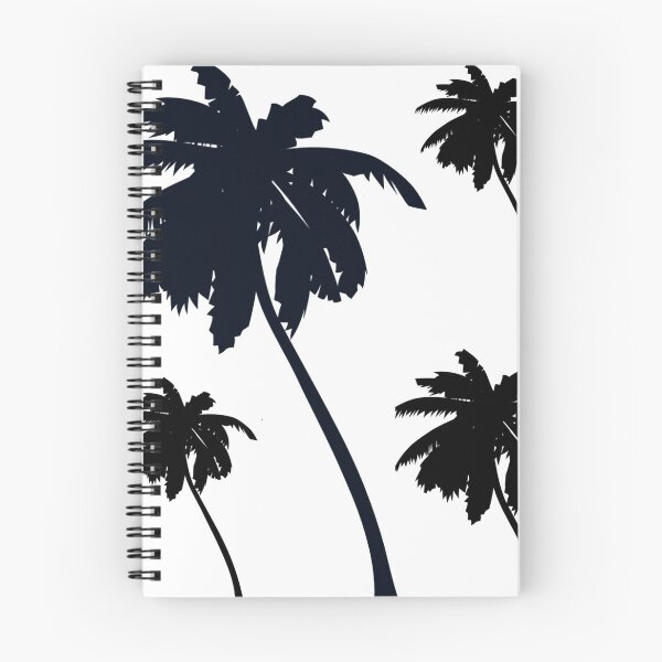 Aperçu de l'œuvre Palmiers en noir et blanc créée et vendue par CeeLeighTees.
