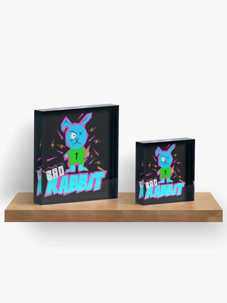 Thumbnail 3 of 5, Acrylic Block, Bad Rabbit - Bad Rabbit designed and sold by ChristopherIBK.