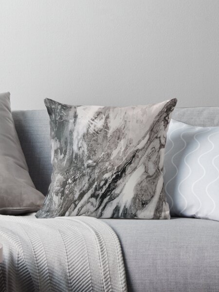 Item preview, Abstract art with black and white marble effect. designed and sold by patternsplus.