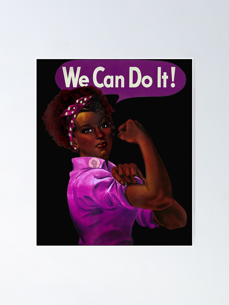 African American Rosie the Riveter We Can Do It Poster - Rosie The Riveter  - Magnet