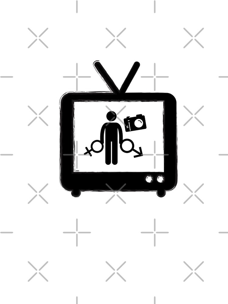 Thumbnail 4 of 4, iPhone Case, Person Woman Man Camera Tv Basic designed and sold by somebasic.