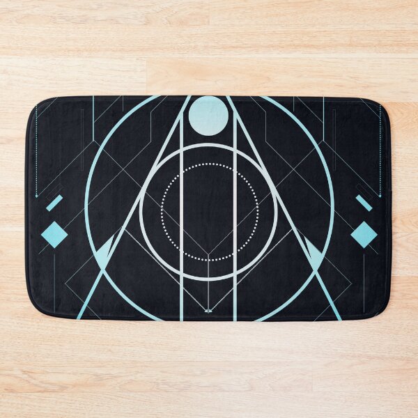 Item preview, Magic blue geometric fantasy space designed and sold by Carolina Salazar.