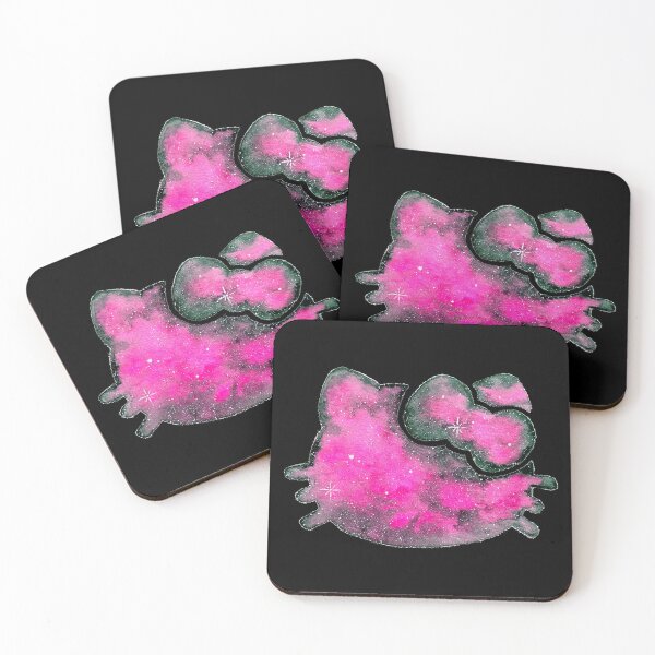 Item preview, Cat Silhouette Galaxy Watercolor designed and sold by rooandjoo.