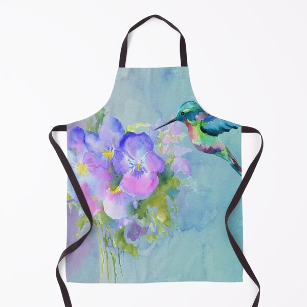 Item preview, Hummingbird and Pansies designed and sold by Barbny.