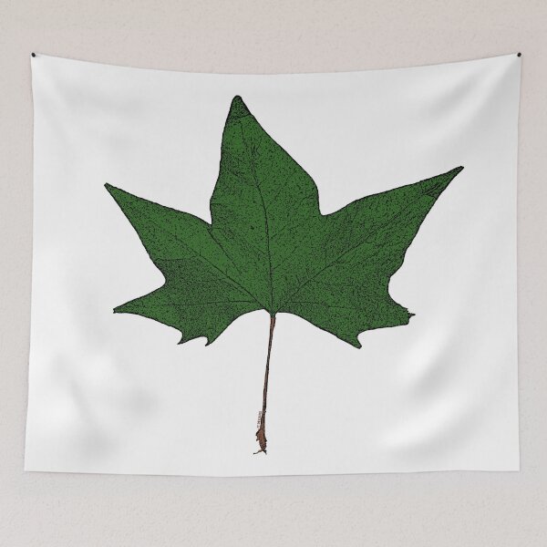 Item preview, green sycamore leaf designed and sold by 7T-Designs.