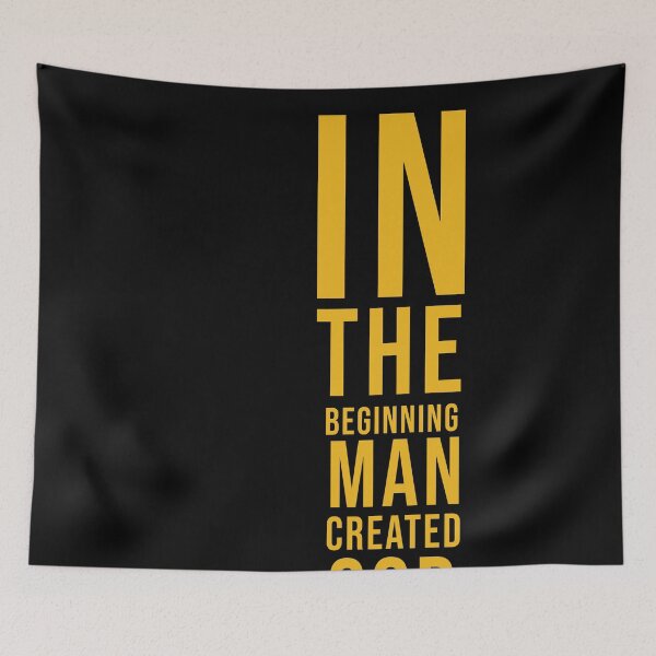 Item preview, In The Beginning Man Created God(atheist) designed and sold by GAJENDRAN R.