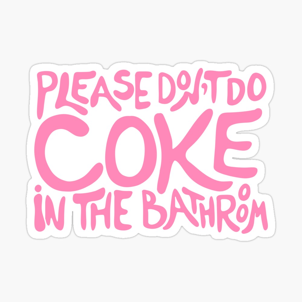 Funny Bathroom Hand Towel, Please Dont Do Coke in the Bathroom