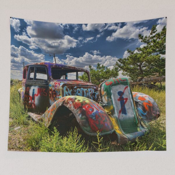 Item preview, Slugg Bug Ranch Old Car - Texas Roadside Attractions - Route 66 designed and sold by Warren Paul Harris.