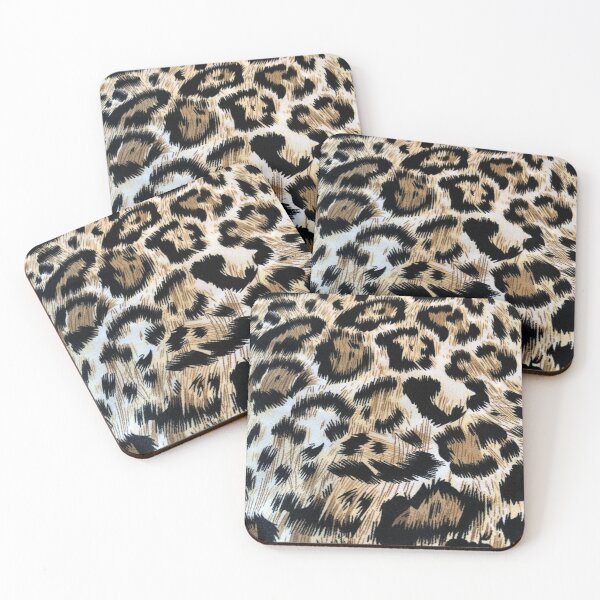 Item preview, Leopard repeat pattern designed and sold by blackcatdream.