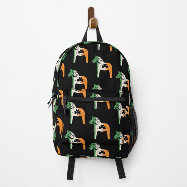 Item preview, Irish Dala Horse Green Shamrock Sweden Ireland Dalahost Irish Flag designed and sold by funnytshirtemp.