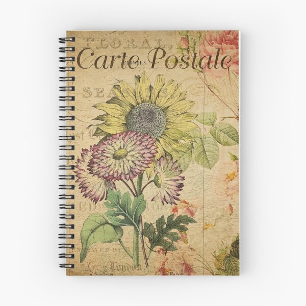 Item preview, Sunflower Vintage Postcard Carte Postale Floral Shabby Chic Seasons designed and sold by WizardsWorld.