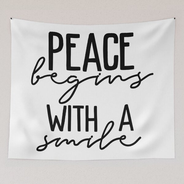 Item preview, Peace begins with a smile designed and sold by shirtart shop.