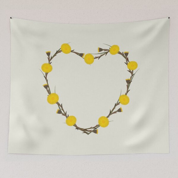 Aperçu de l'œuvre Coeur d'amour en fleur de tussilage créée et vendue par EngineerGoC.