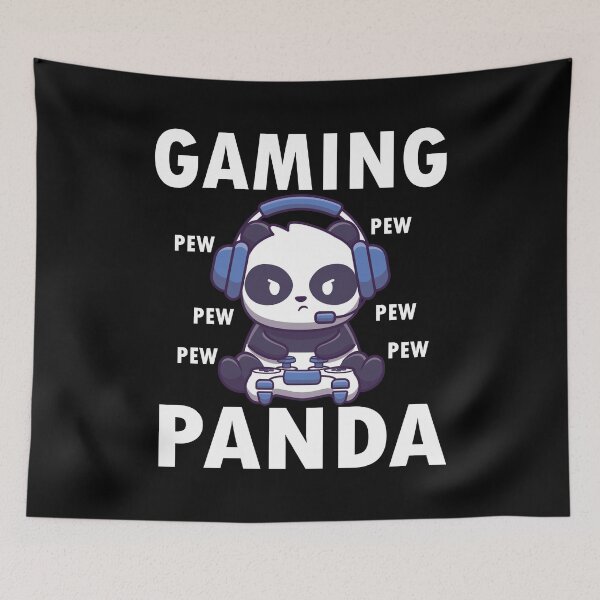 Item preview, Gaming panda, panda, games, controllers, cool, cute designed and sold by TDesign1.
