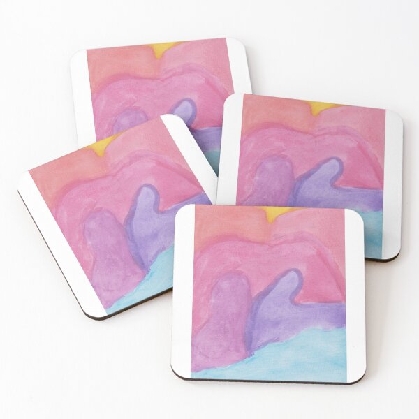 Item preview, Abstract pastel multicolour rainbow watercolour design designed and sold by MomoArtFairy.