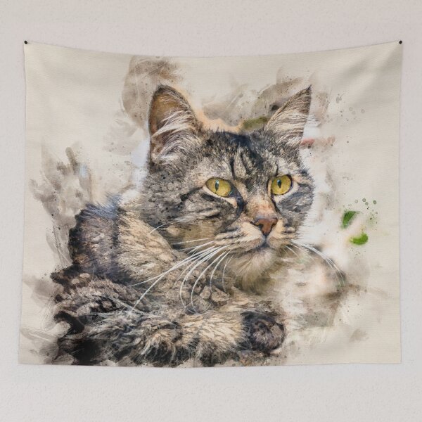 Item preview, Monsanto Stray Cat Watercolor designed and sold by lugamor.