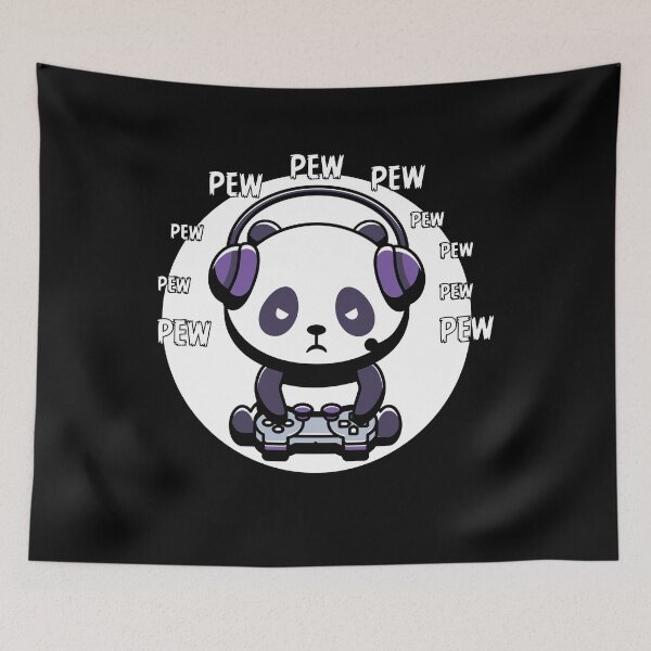 Item preview, Gaming panda, panda, games, controllers, cool, cute designed and sold by TDesign1.