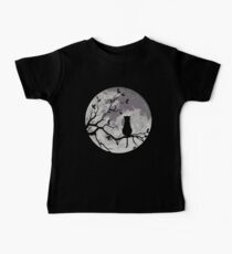 The Cat And The Moon Baby Tee