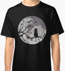 The Cat And The Moon Classic T-Shirt