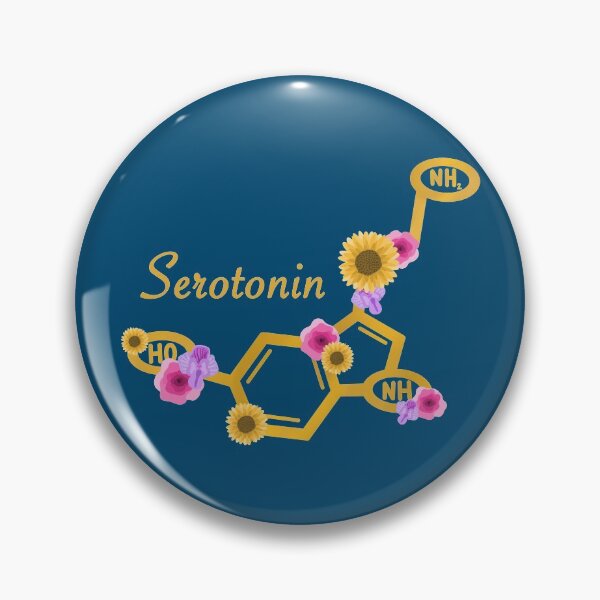 Item preview, Floral Serotonin Molecule - Neuroscience designed and sold by BundaBear.