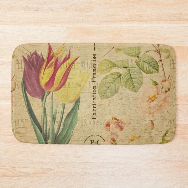 Item preview, Spring Tulips Vintage Postcard Carte Postale Floral Shabby Chic Seasons designed and sold by WizardsWorld.