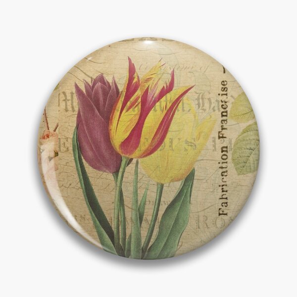 Item preview, Spring Tulips Vintage Postcard Carte Postale Floral Shabby Chic Seasons designed and sold by WizardsWorld.