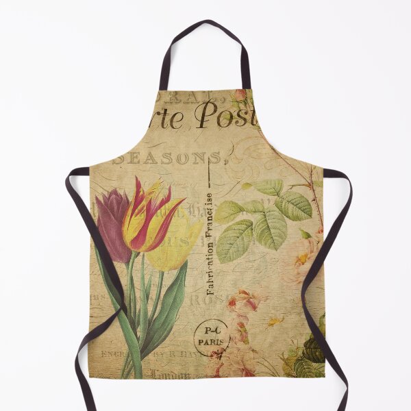 Item preview, Spring Tulips Vintage Postcard Carte Postale Floral Shabby Chic Seasons designed and sold by WizardsWorld.