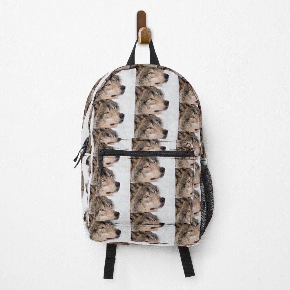 Vista previa del artículo con la obra «Mochila», diseñado y vendido por WolvesOnly.